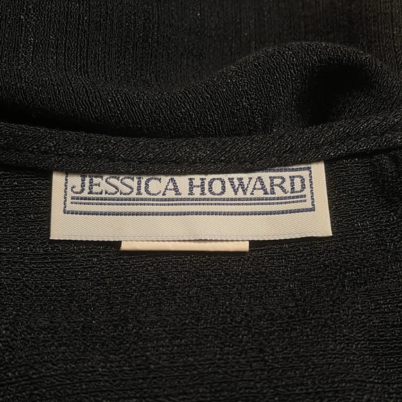 Jessica Howard 2-Piece Set Black Jacket + Maxi Dress Womens Sz 10 .01:S1396 - Picture 9 of 11